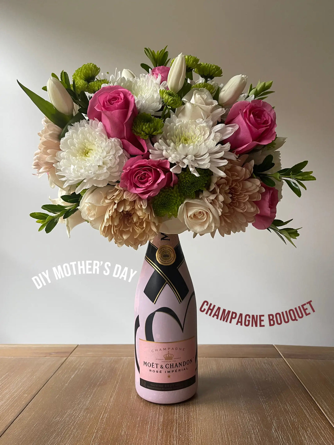 DIY Champagne Bottle Bouquet: The Perfect Hostess/Party Gift
