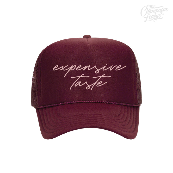 The Champagne League 'Expensive Taste' Trucker Hat - PRE-ORDER, SHIPS 12/20