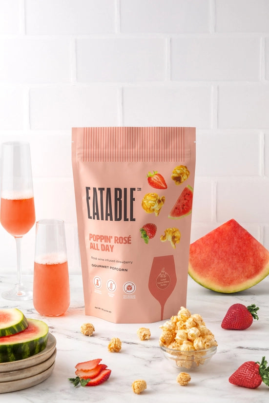 Poppin' Rosé All Day - Wine Infused Gourmet Popcorn